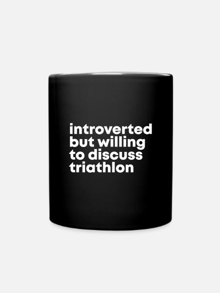 triathlon - Mug uni - noir