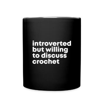 crochet - Mug uni - noir - Devant