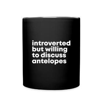 antilope - Mug uni - noir - Devant