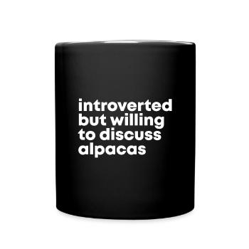 Alpaca - Full Colour Mug - black - Front