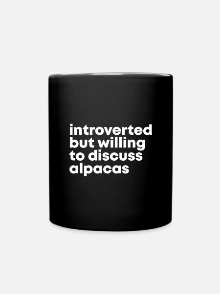 Alpaca Alpaca Alpaca - Tasse einfarbig - Schwarz