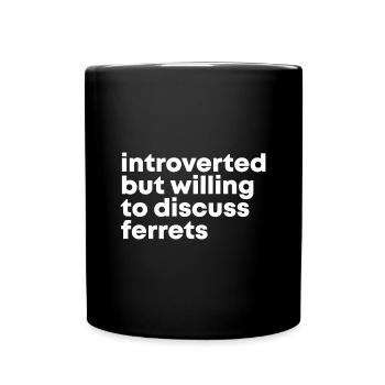 furet - Mug uni - noir - Devant