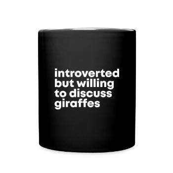 Giraffe Giraffe Giraffe - Tasse einfarbig - Schwarz - Vorne