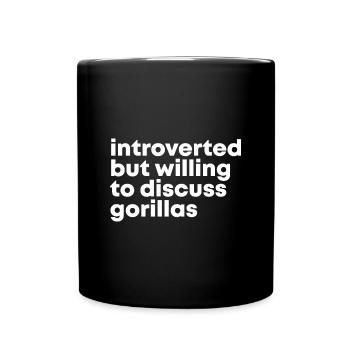 gorille - Mug uni - noir - Devant