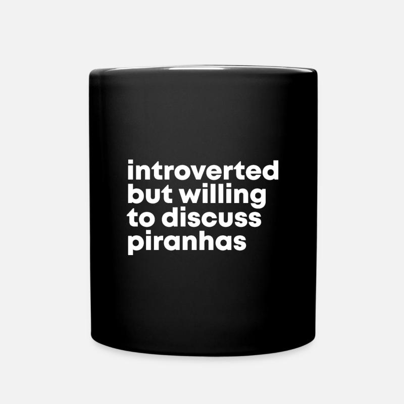 Piranha - Tasse einfarbig - Schwarz