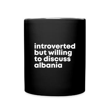 Albanien - Tasse einfarbig - Schwarz - Vorne