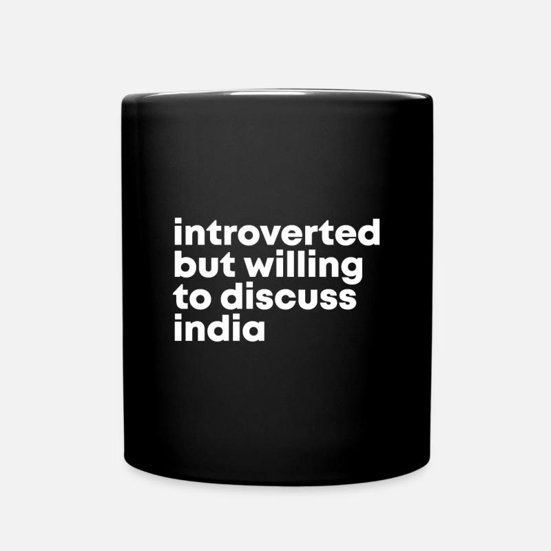 Indien - Tasse einfarbig - Schwarz