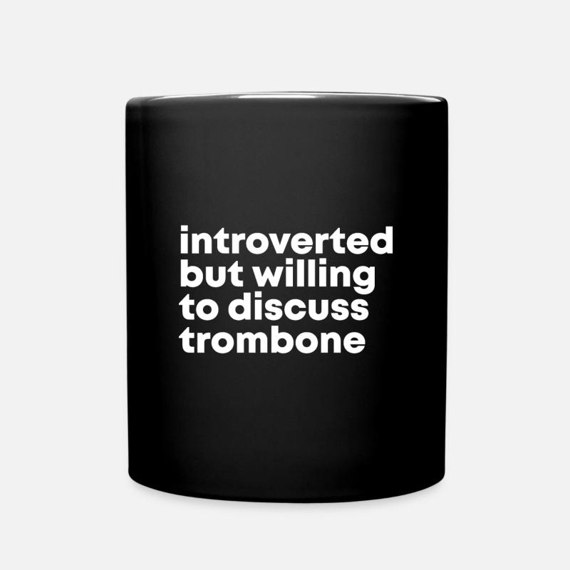 Posaune - Tasse einfarbig - Schwarz