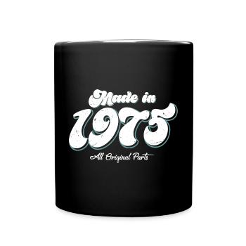 Vintage 1973 Retro Typography Design - Full Colour Mug - black - Front