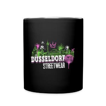 Dusseldorf Skyline City Germany Graffiti - Full Colour Mug - black - Front