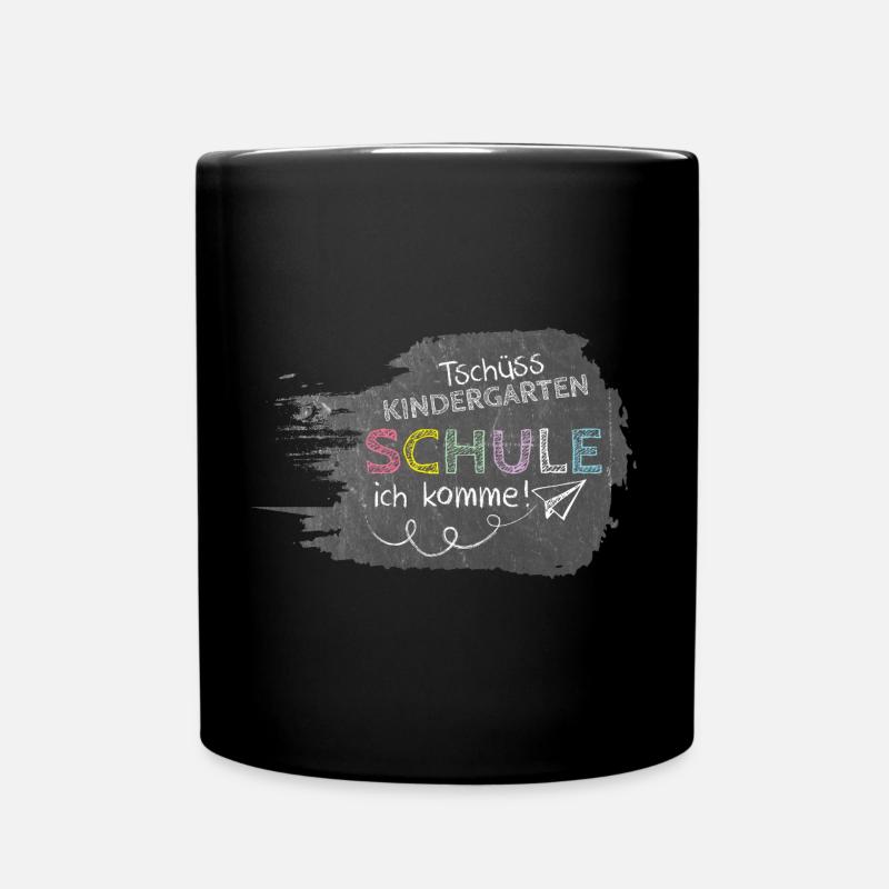Bye bye kindergarten - school, here I come! Table - Full Colour Mug - black
