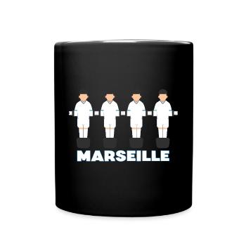 Marseille - Tasse einfarbig - Schwarz - Vorne
