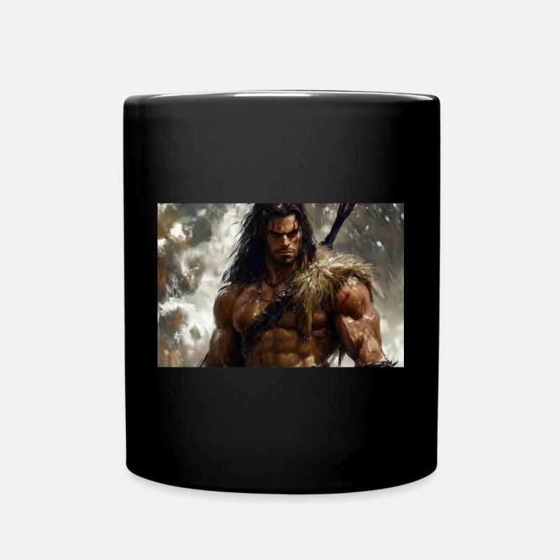 Poster Illustration Conan le Cimmérien - Mug uni - noir