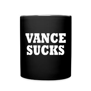 vance sucks - Full Colour Mug - black - Front