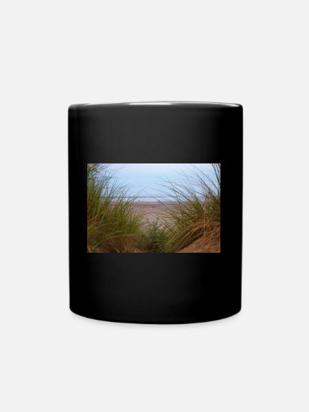 Dünen - Tasse einfarbig - Schwarz