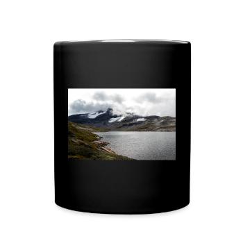 Panorama des lacs nordiques - Mug uni - noir - Devant
