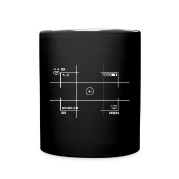 kamera - Tasse einfarbig - Schwarz - Vorne