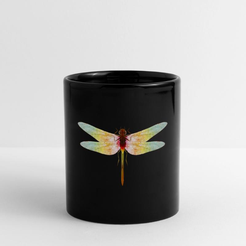 Libellule irisée – motif insecte en filigrane Mug uni
