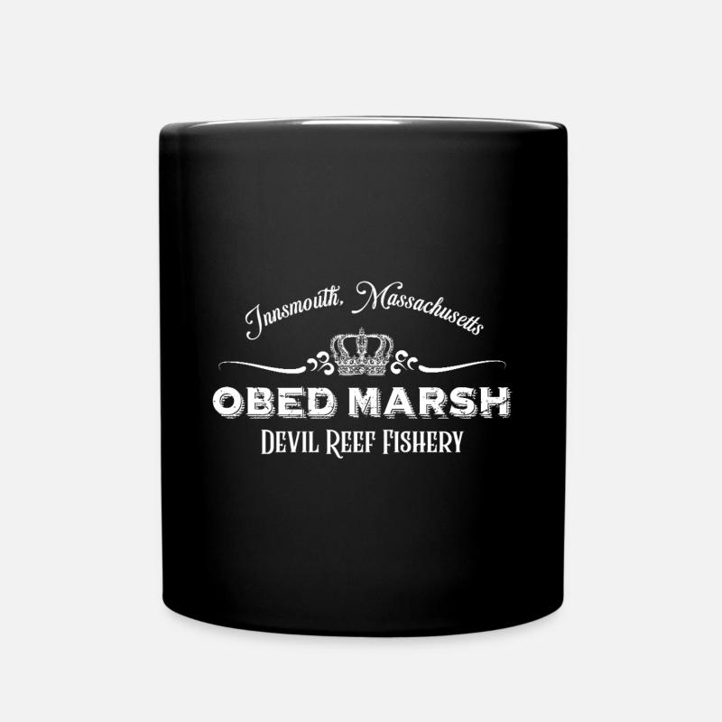 OBED MARSH Fischerei-Logo - Innsmouth - Tasse einfarbig - Schwarz
