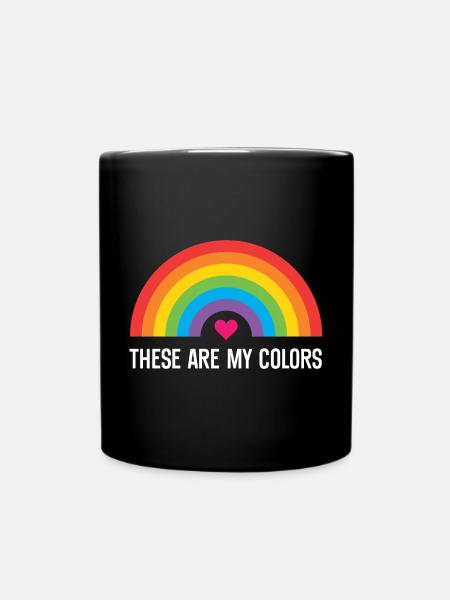 LGBTQ Pride Month - Das sind meine Farben - Tasse einfarbig - Schwarz