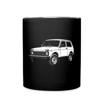 Geländelegende - Tasse einfarbig - Schwarz - Vorne