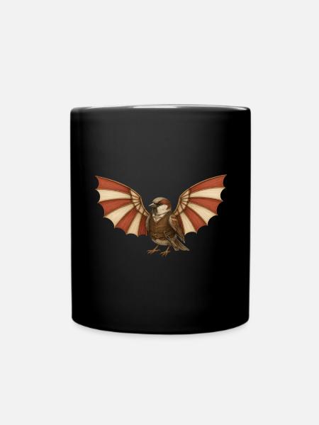 Ulmer Spatzen Berblinger - Tasse einfarbig - Schwarz