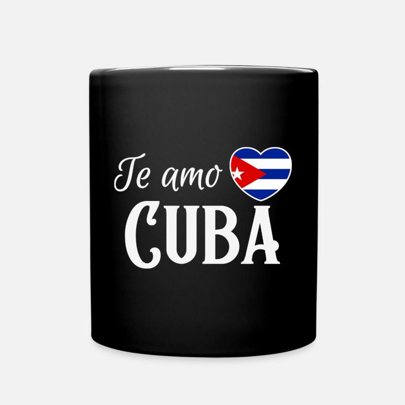 Ich liebe Kuba, made in Cuba - Tasse einfarbig - Schwarz
