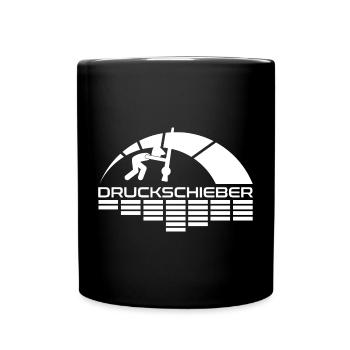 Druckschieber Arc Logo - Tasse einfarbig - Schwarz - Vorne