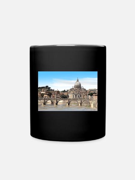 Rom - Tasse einfarbig - Schwarz