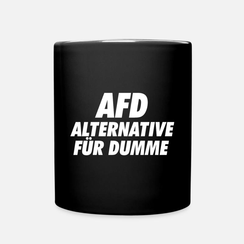 AFD Alternative for Stupid Signs Set - Full Colour Mug - black