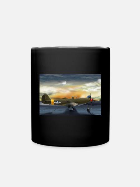 P-39 Airacobra - Tasse einfarbig - Schwarz