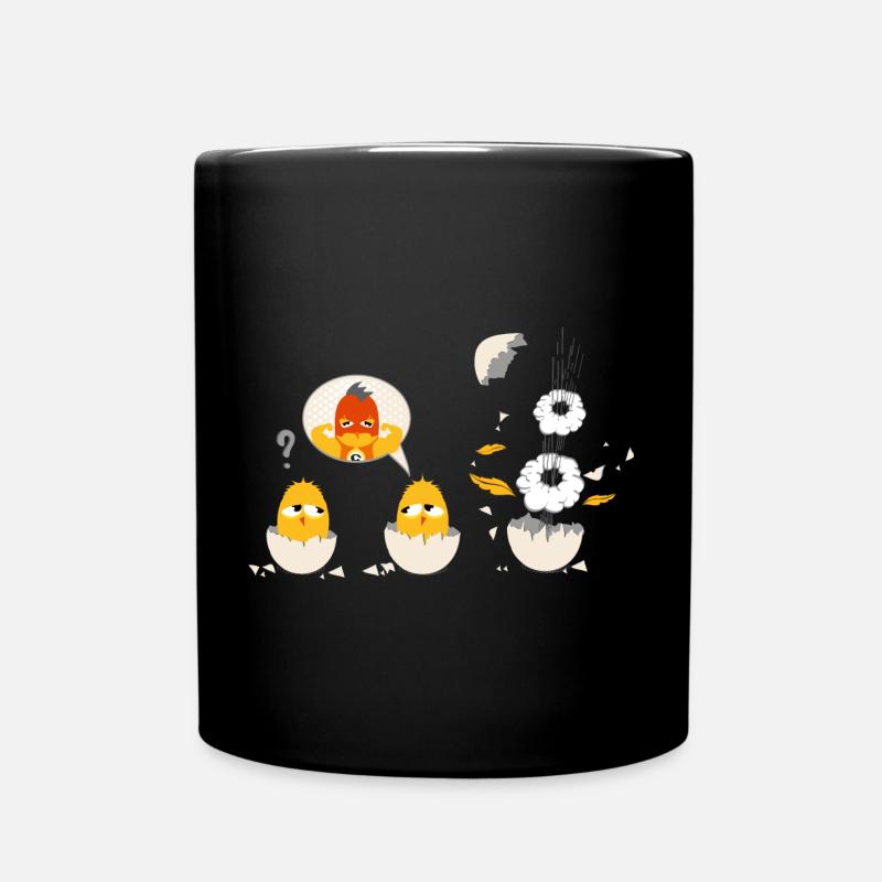 Un poussin comme un super-héros - Mug uni - noir