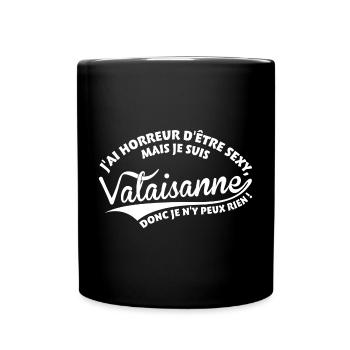 Sexy Valaisanne - Mug uni - noir - Devant