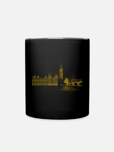 London - Tasse einfarbig - Schwarz
