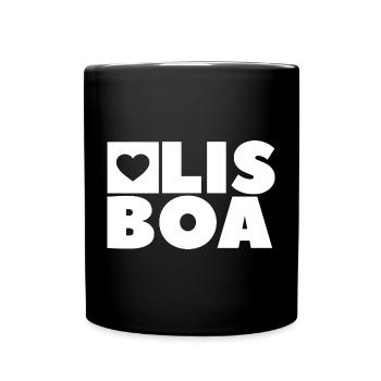 Lisbonne - Mug uni - noir - Devant