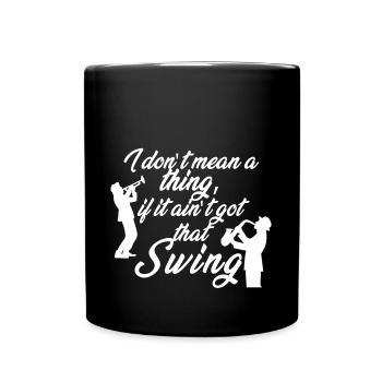 Swing - Tasse einfarbig - Schwarz - Vorne