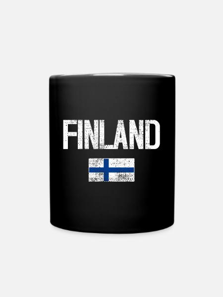 Finlande - Mug uni - noir