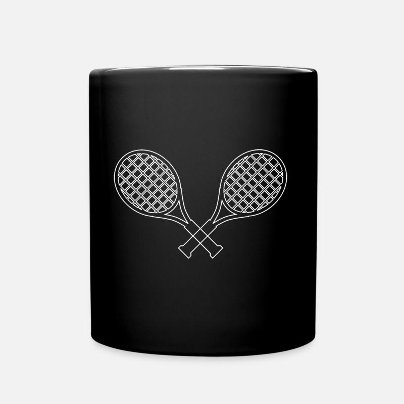 raquette de tennis - Mug uni - noir