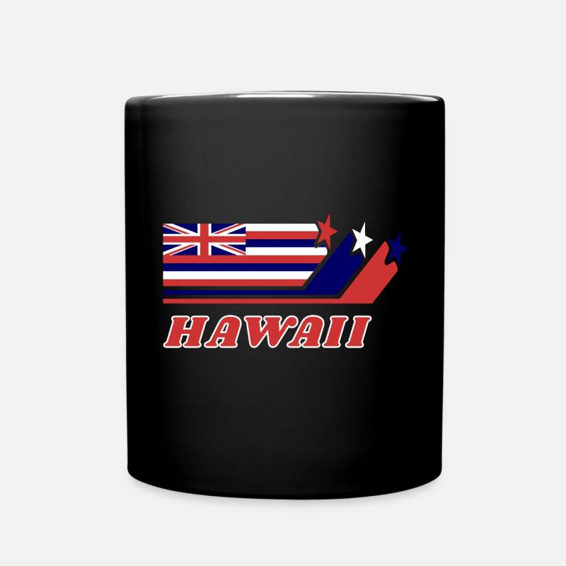 Hawaii Flagge Geschenk Honolulu - Tasse einfarbig - Schwarz