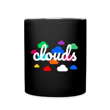 Colorful clouds - Full Colour Mug - black - Front
