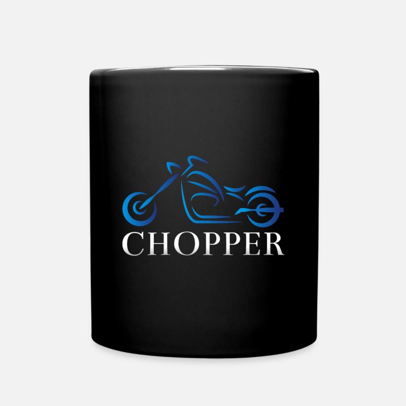 I love choppers - Full Colour Mug - black