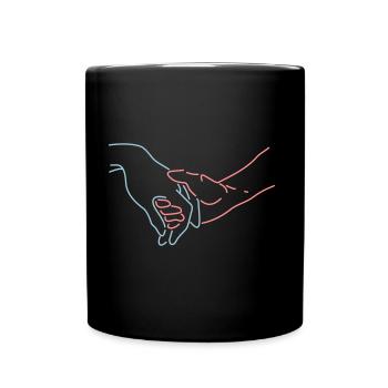 Mains - Mug uni - noir - Devant