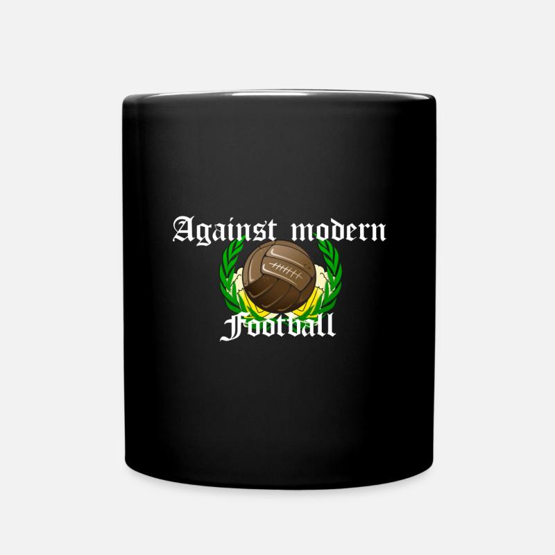 Contre le football moderne blanc - Mug uni - noir