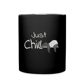 Just Chill Tapir Funny Casual Chiller Gift - Full Colour Mug - black - Front