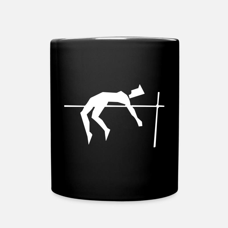 Hochsprung - Tasse einfarbig - Schwarz