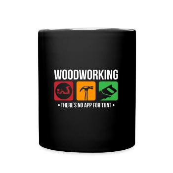 Bricolage menuisier menuisier créatif bricolage cadeau - Mug uni - noir - Devant