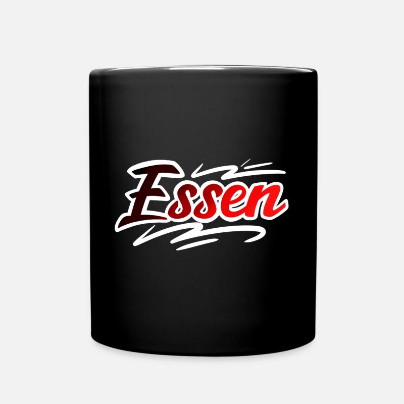 Essen - Tasse einfarbig - Schwarz
