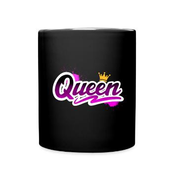 Queen - Tasse einfarbig - Schwarz - Vorne