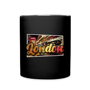 London - Tasse einfarbig - Schwarz - Vorne