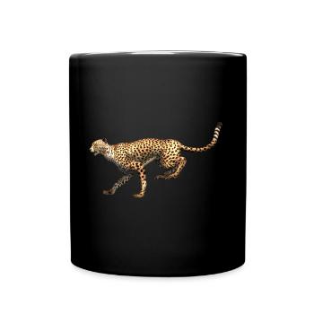 Cheetah - Leopard at the race - Full Colour Mug - black - Front